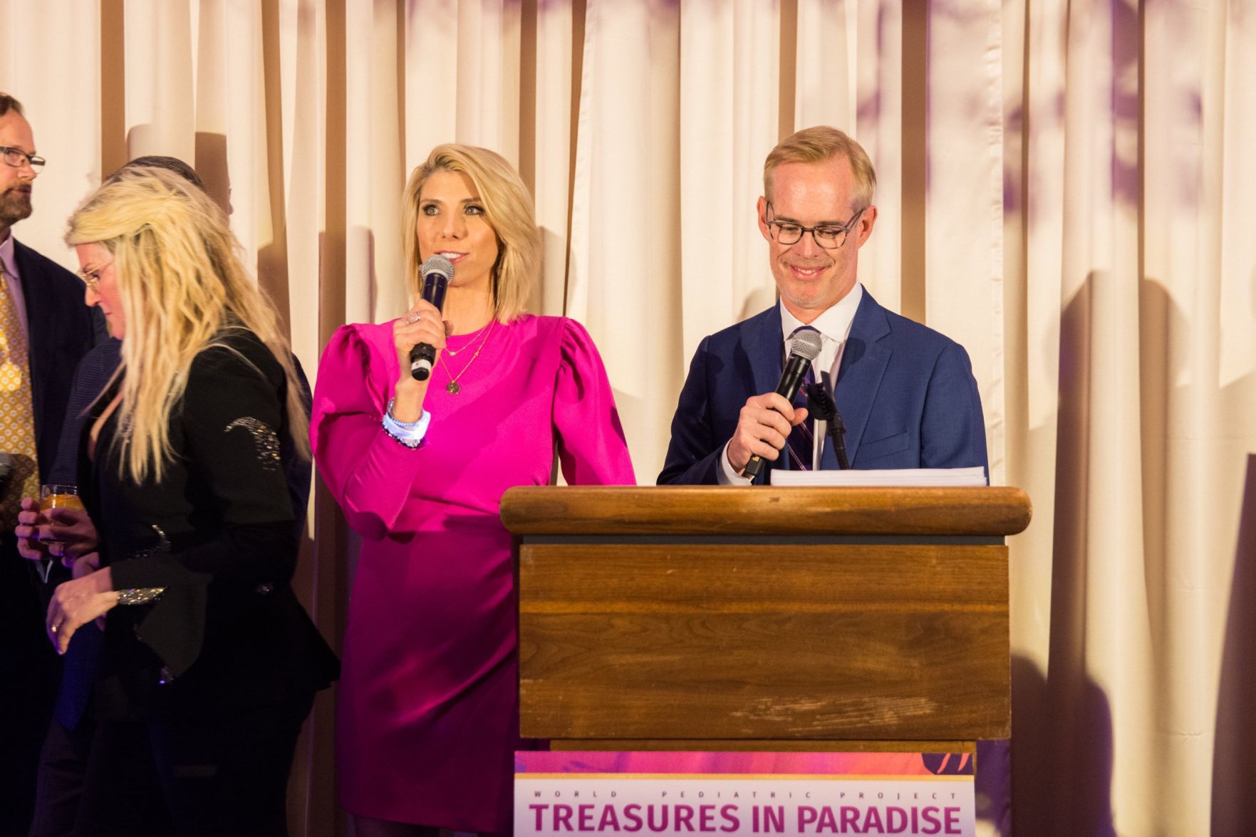Michelle Buck and Joe Buck speak at Treasures in Paradise